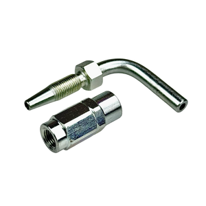 Hose stud straight with and without claw groove 90°
